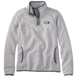 L.L. Bean Grey Airlight Knit Pullover with pockets - medium